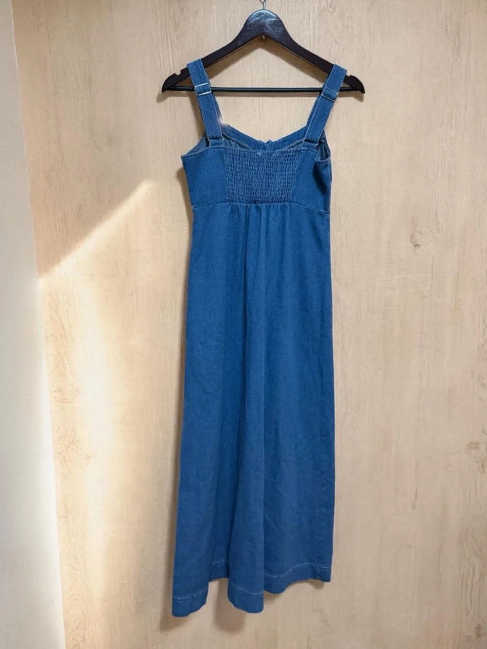 Petal & Pup Denim Blue Button-Front Midi Dress - Picture 2 of 4